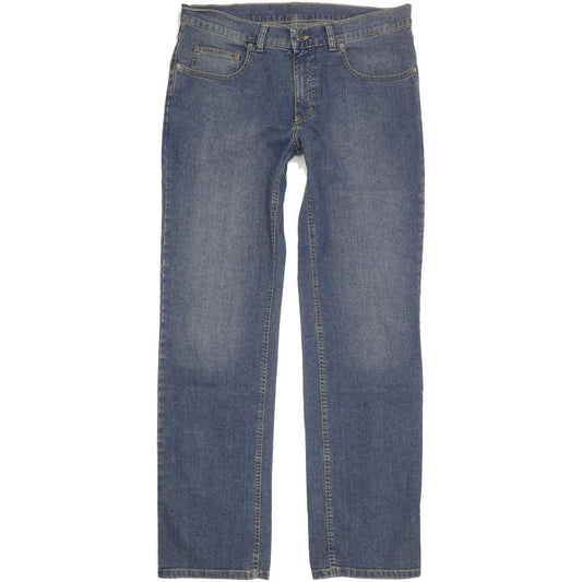 Pioneer Men Blue Straight Regular Stretch Jeans W36 L34