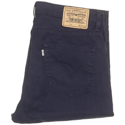 Levi's 752 Men Navy Straight Regular Jeans W34 L31