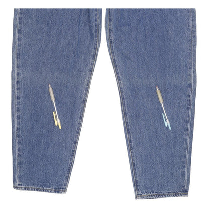 Levi's Blue Tapered Loose Stretch Jeans High Waisted W31 L29