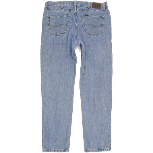 Lee Men Blue Straight Regular Jeans W38 L33
