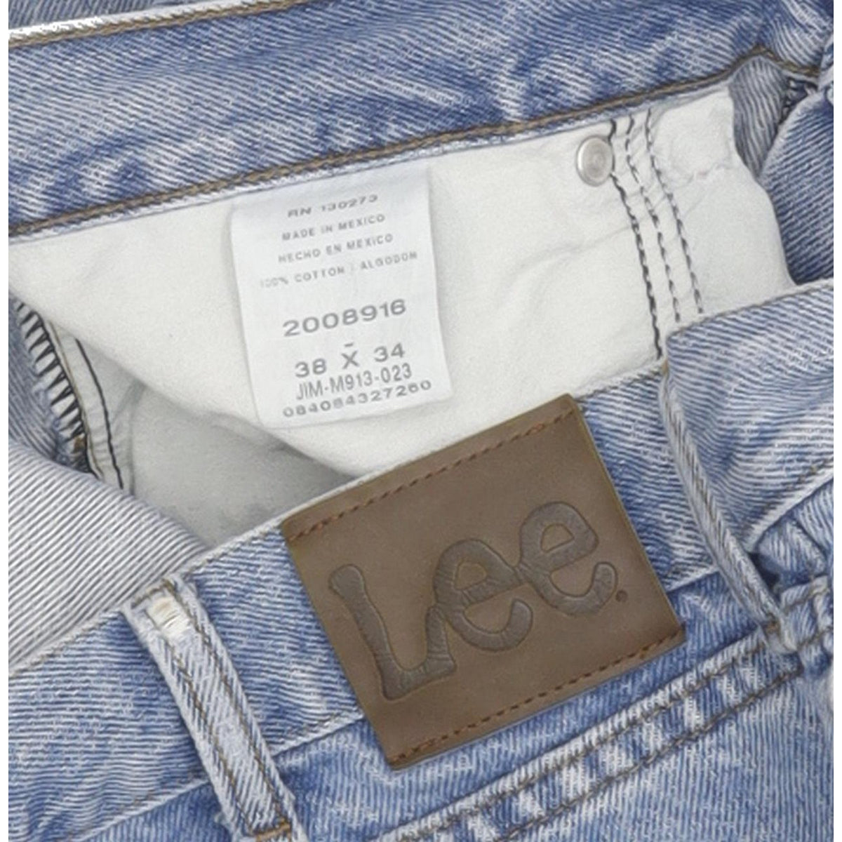 Lee Men Blue Straight Regular Jeans W38 L33