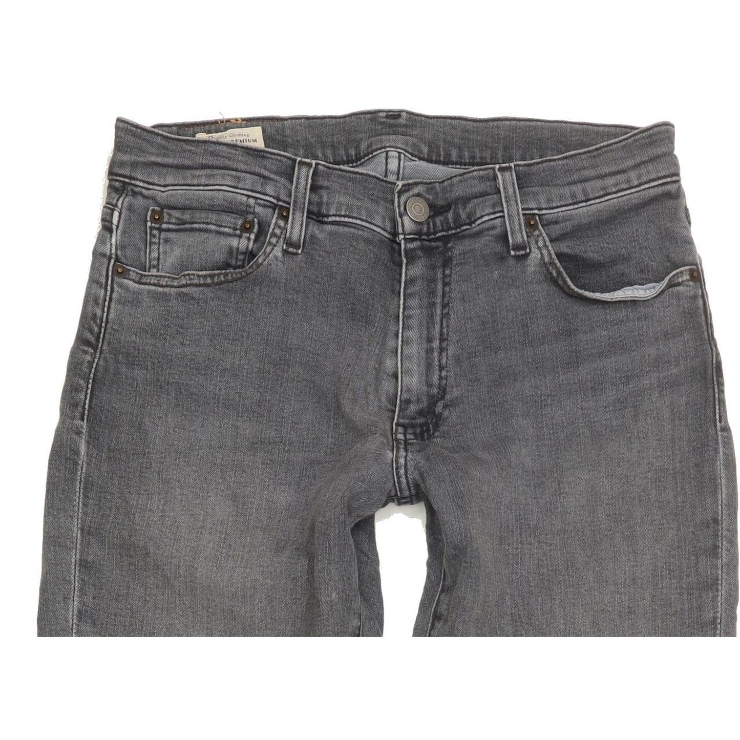 Levi's 511 Men Grey Straight Slim Stretch Jeans W30 L34