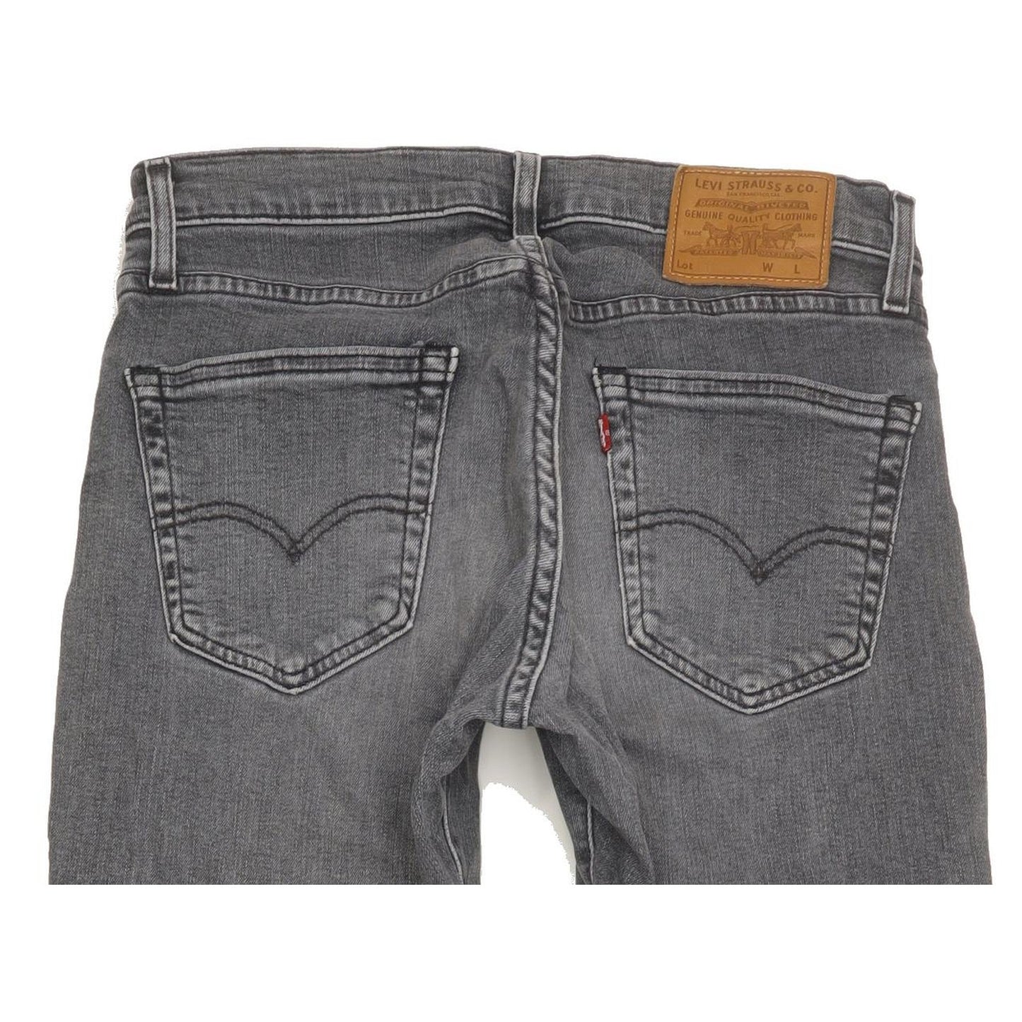 Levi's 511 Men Grey Straight Slim Stretch Jeans W30 L34