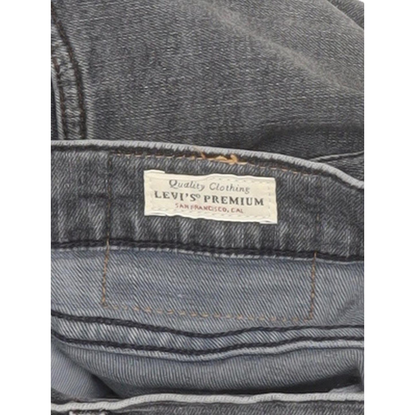 Levi's 511 Men Grey Straight Slim Stretch Jeans W30 L34