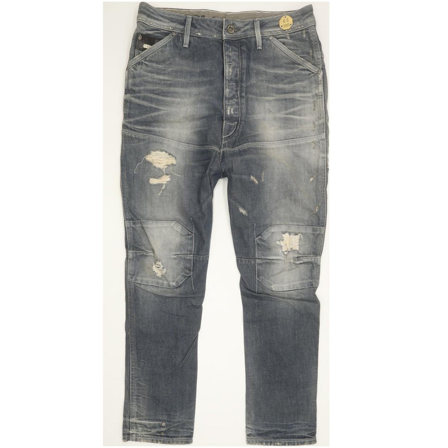 G-Star Dean Blue Tapered Loose Jeans High Waisted W28 L30