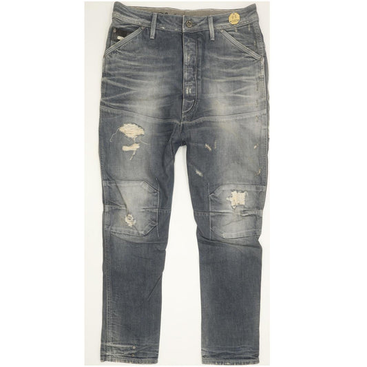 G-Star Dean Blue Tapered Loose Jeans High Waisted W28 L30