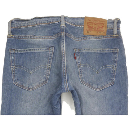 Levi's 511 Men Blue Straight Slim Stretch Jeans W30 L33