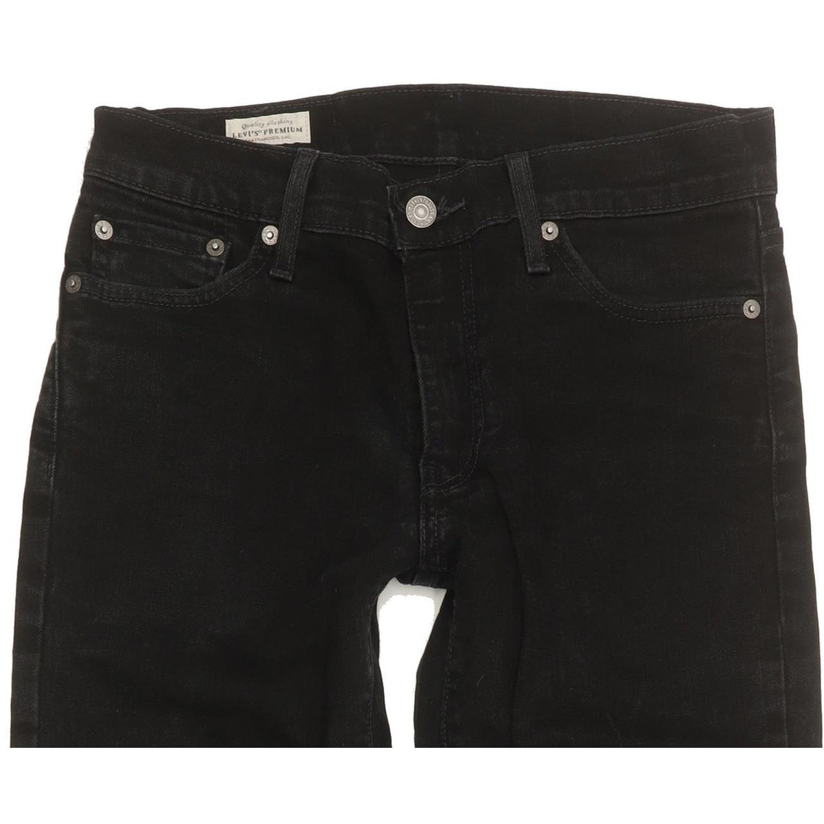 Levi's 511 Men Black Straight Slim Stretch Jeans W30 L31