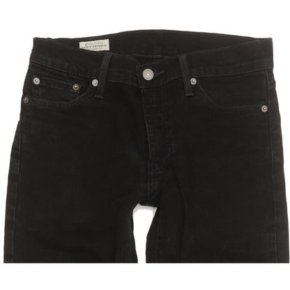 Levi's 511 Men Black Straight Slim Stretch Jeans W30 L31