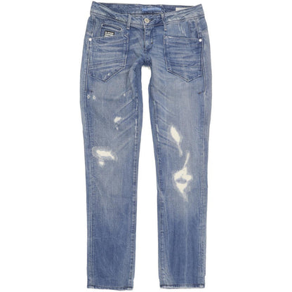 G-Star Low T Women Blue Tapered Slim Stretch Jeans W27 L30