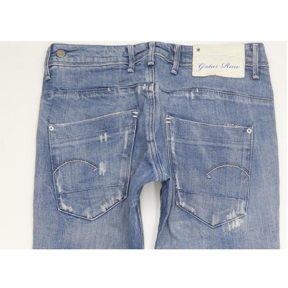 G-Star Low T Women Blue Tapered Slim Stretch Jeans W27 L30