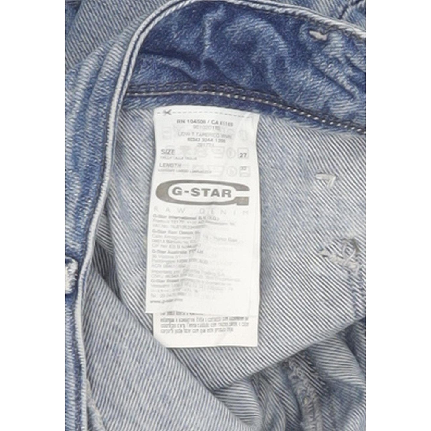 G-Star Low T Women Blue Tapered Slim Stretch Jeans W27 L30
