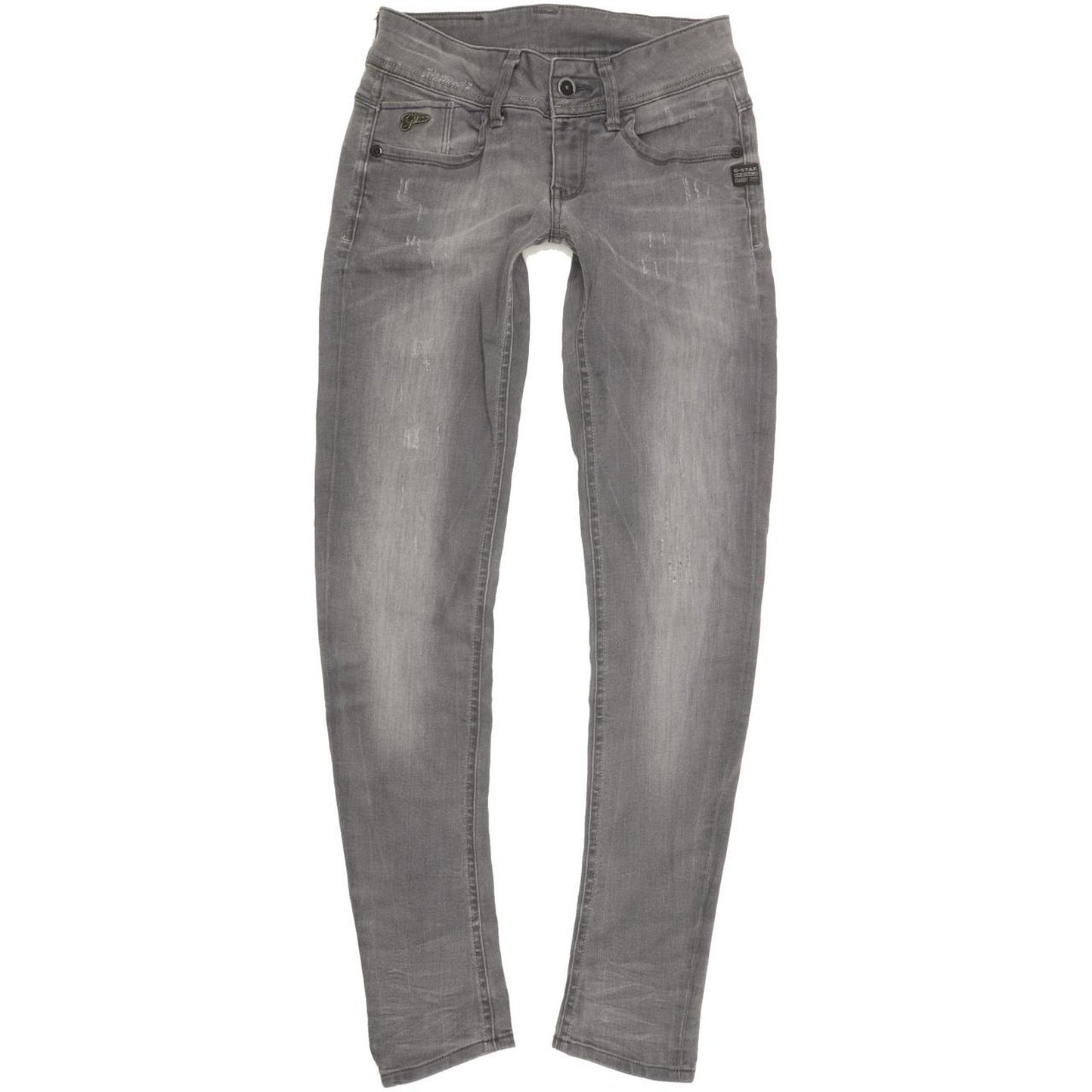 G-Star Women Grey Skinny Slim Jeans W24 L31