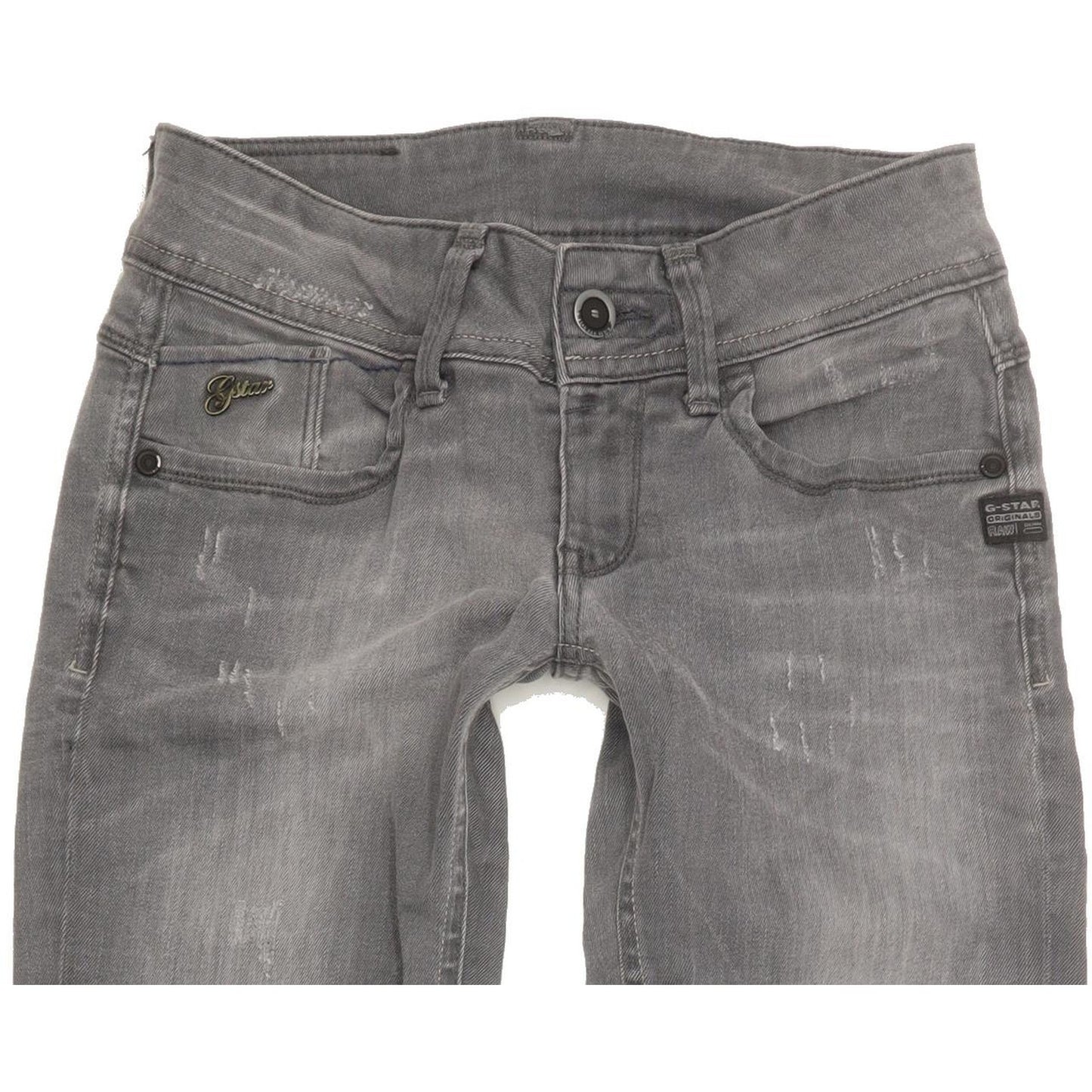 G-Star Women Grey Skinny Slim Jeans W24 L31