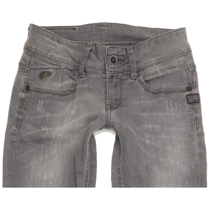 G-Star Women Grey Skinny Slim Jeans W24 L31