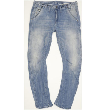 G-Star Arc Navy 3D Women Blue Straight Loose Stretch Jeans W28 L32