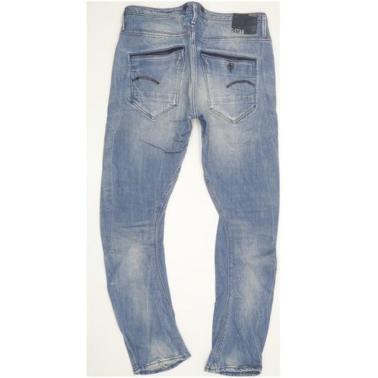 G-Star Arc Navy 3D Women Blue Straight Loose Stretch Jeans W28 L32