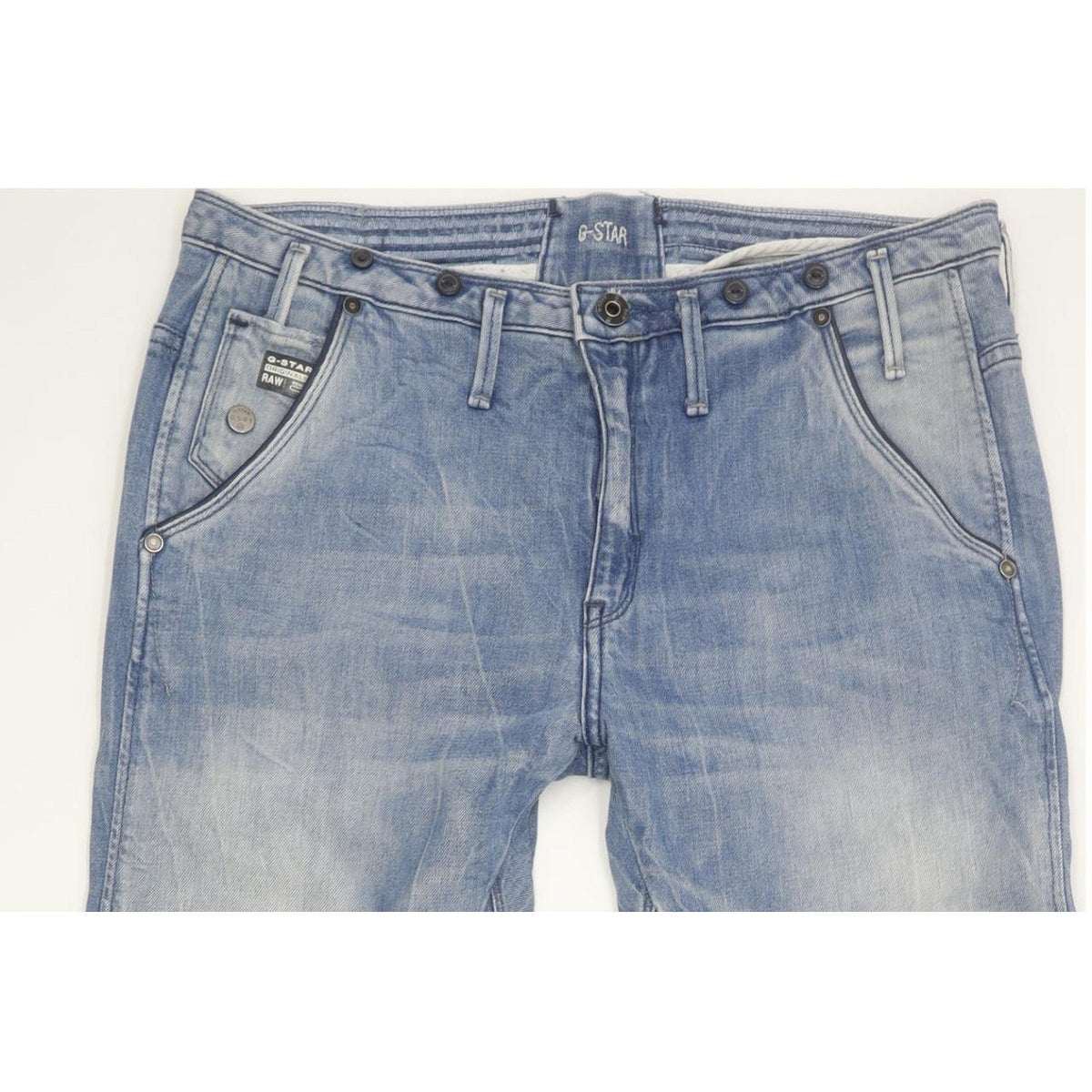 G-Star Arc Navy 3D Women Blue Straight Loose Stretch Jeans W28 L32