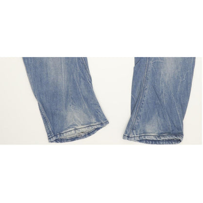 G-Star Arc Navy 3D Women Blue Straight Loose Stretch Jeans W28 L32