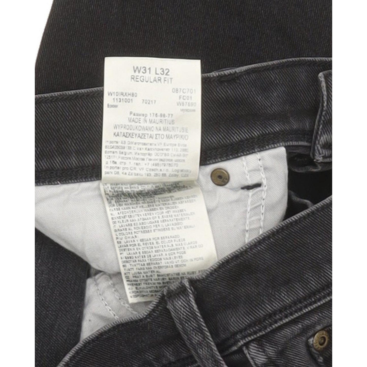 Wrangler Men Black Straight Regular Stretch Jeans W31 L31