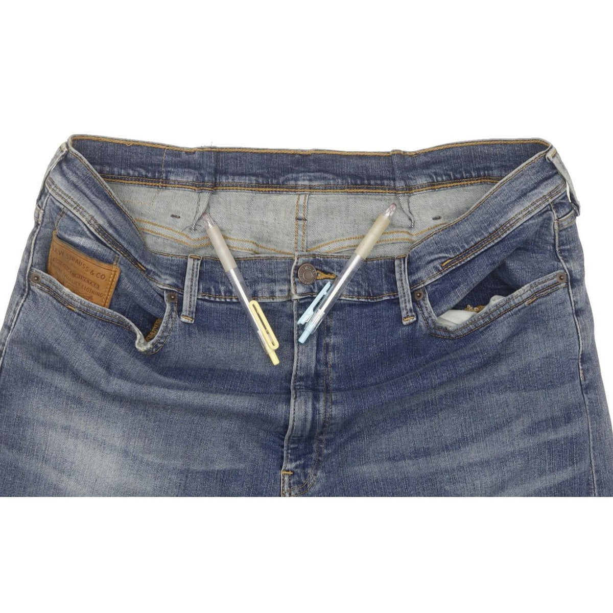 Levi's 512 Men Blue Tapered Slim Stretch Jeans W39 L25