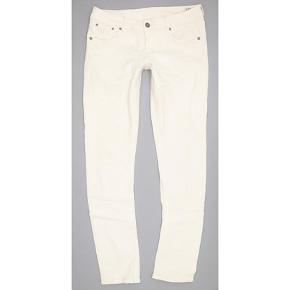 G-Star Women White Straight Slim Stretch Jeans W28 L32