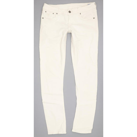 G-Star Women White Straight Slim Stretch Jeans W28 L32