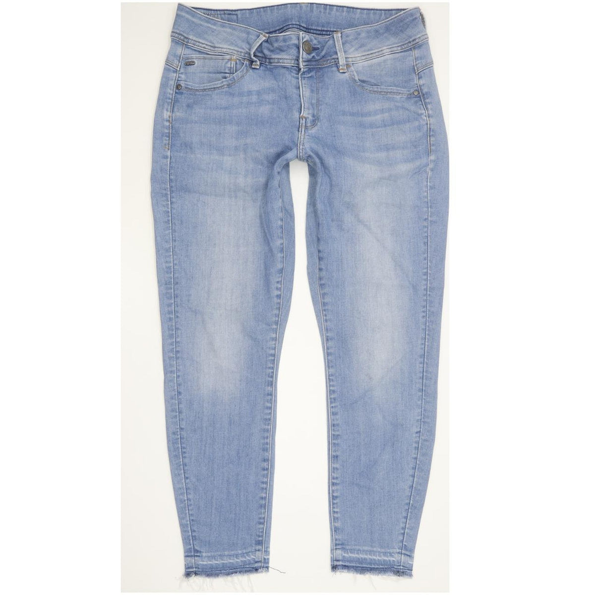 G-Star Lynn Ankle Women Blue Skinny Slim Stretch Jeans W28 L30