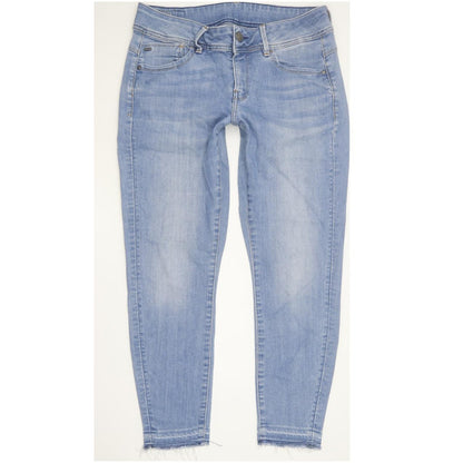 G-Star Lynn Ankle Women Blue Skinny Slim Stretch Jeans W28 L30