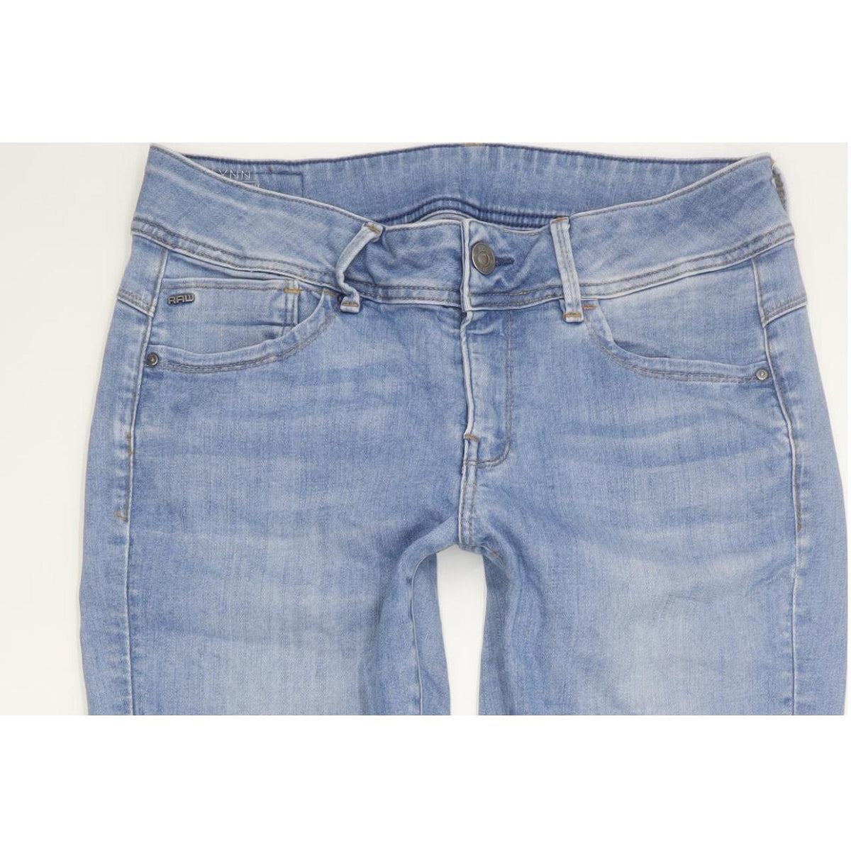 G-Star Lynn Ankle Women Blue Skinny Slim Stretch Jeans W28 L30
