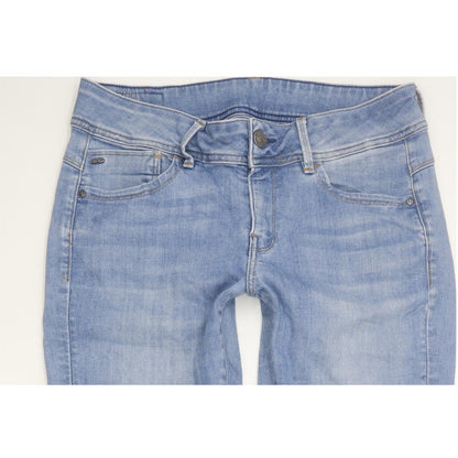 G-Star Lynn Ankle Women Blue Skinny Slim Stretch Jeans W28 L30