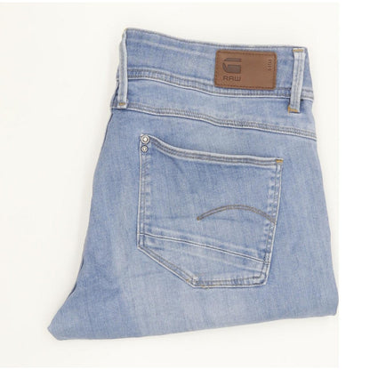 G-Star Lynn Ankle Women Blue Skinny Slim Stretch Jeans W28 L30
