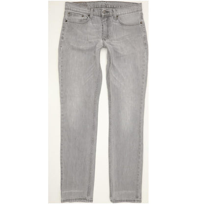 Levi's 511 Men Grey Straight Slim Jeans W32 L33