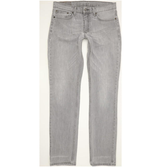 Levi's 511 Men Grey Straight Slim Jeans W32 L33