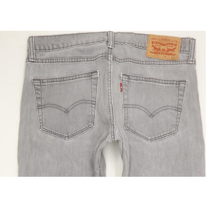 Levi's 511 Men Grey Straight Slim Jeans W32 L33