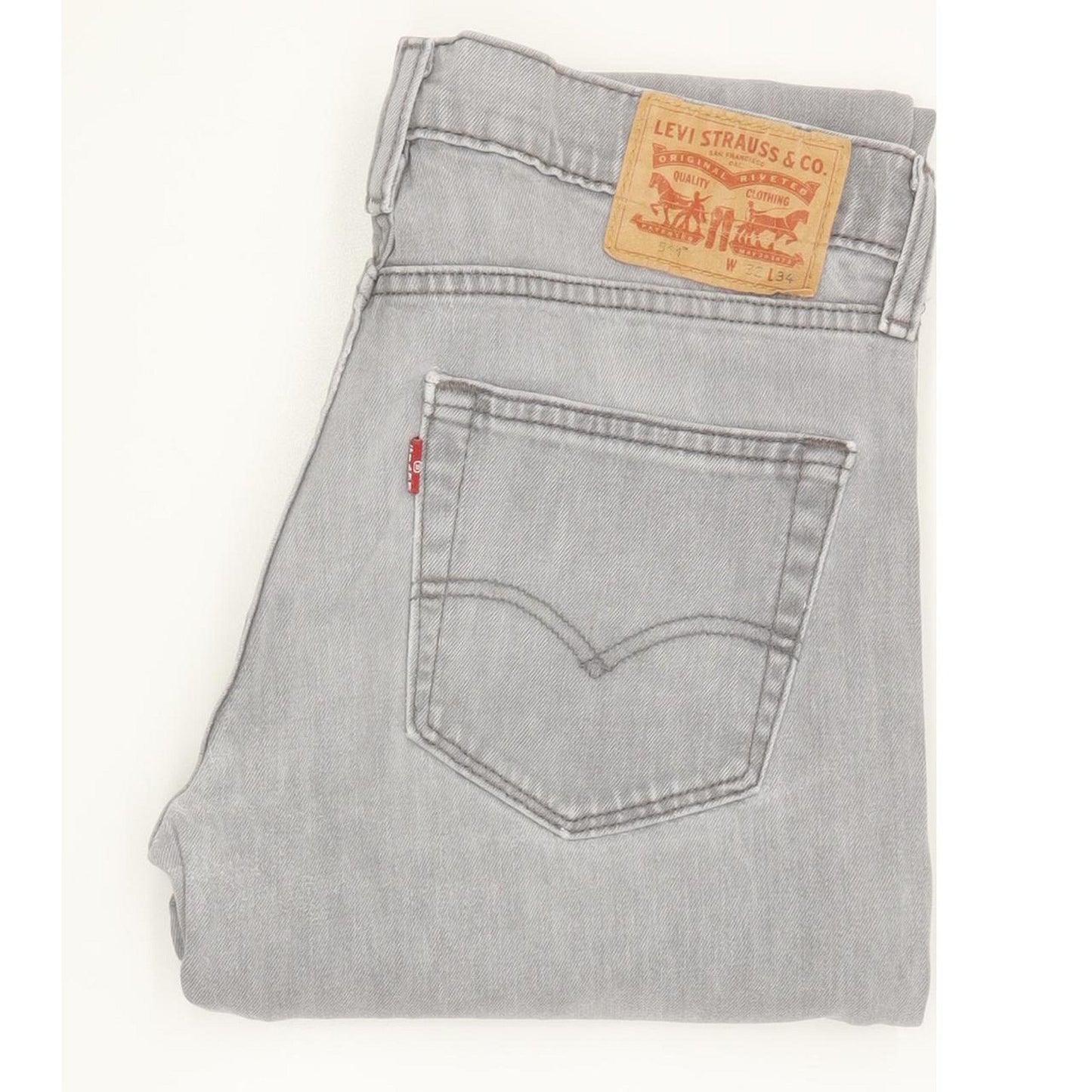 Levi's 511 Men Grey Straight Slim Jeans W32 L33