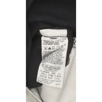 Levi's 513 Men Black Skinny Slim Jeans W31 L34