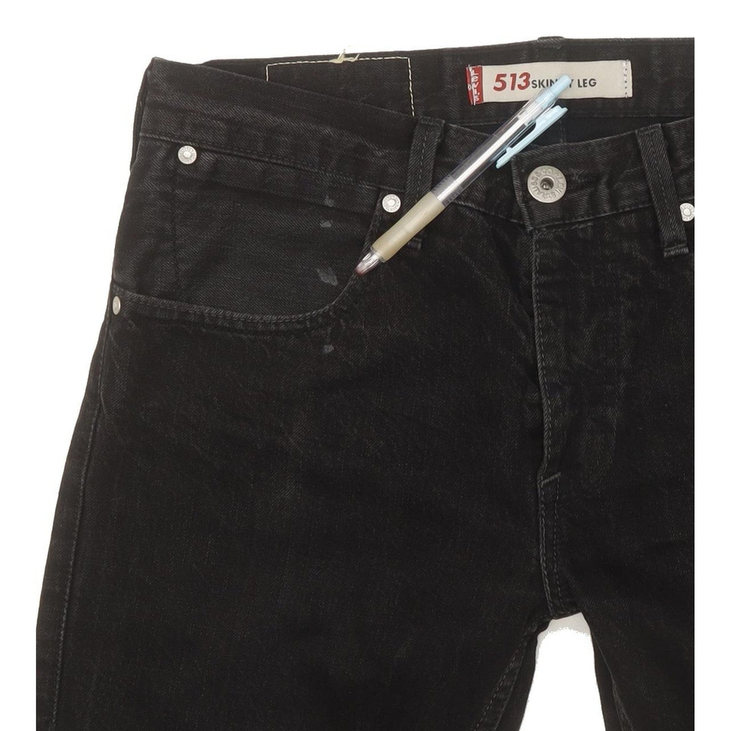 Levi's 513 Men Black Skinny Slim Jeans W31 L34