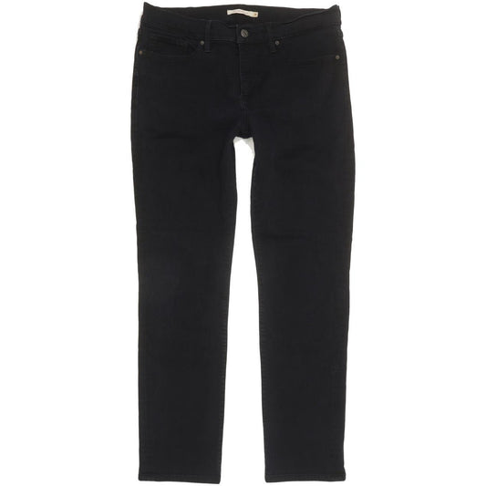 Levi's 312 Shaping Women Black Straight Slim Jeans W31 L28