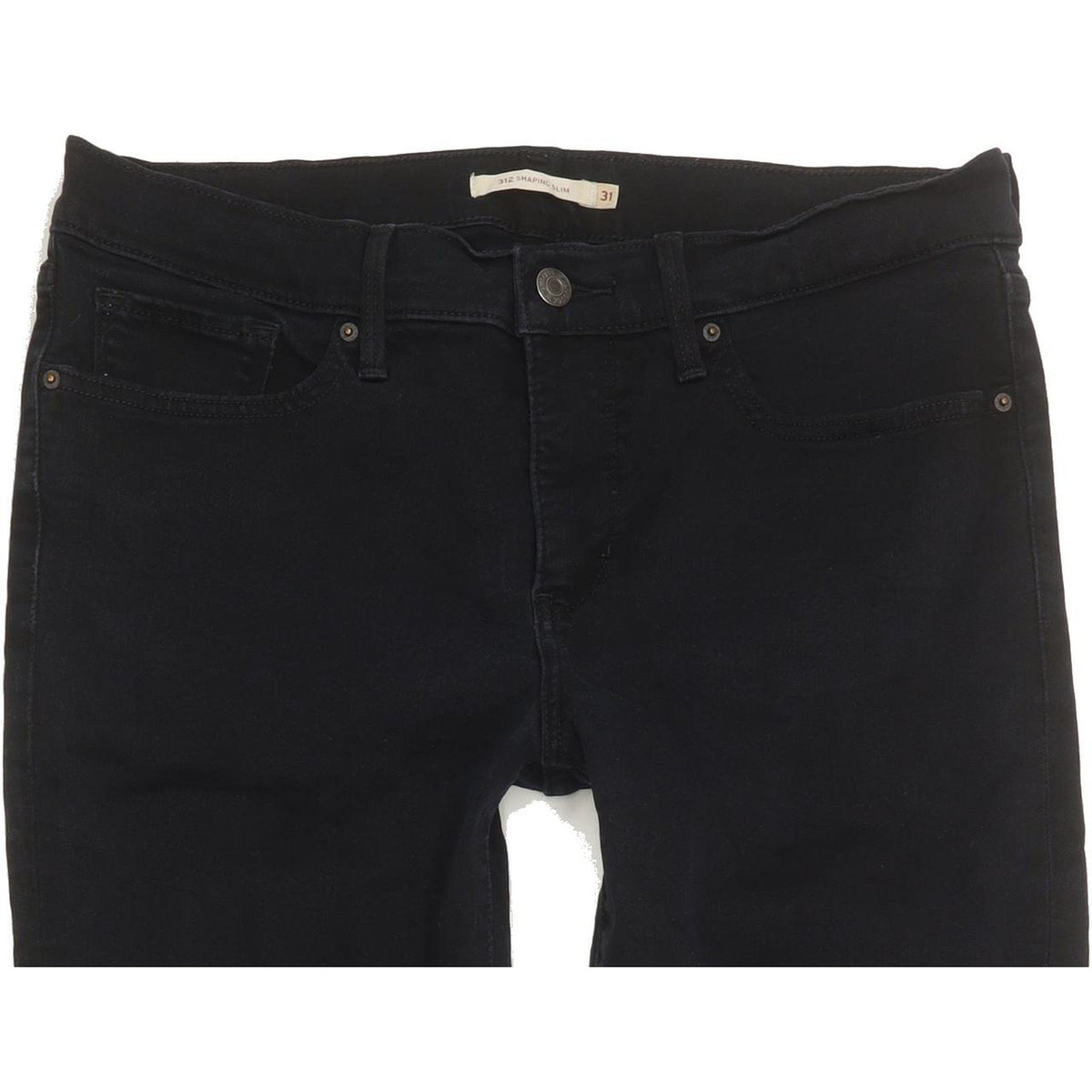 Levi's 312 Shaping Women Black Straight Slim Jeans W31 L28
