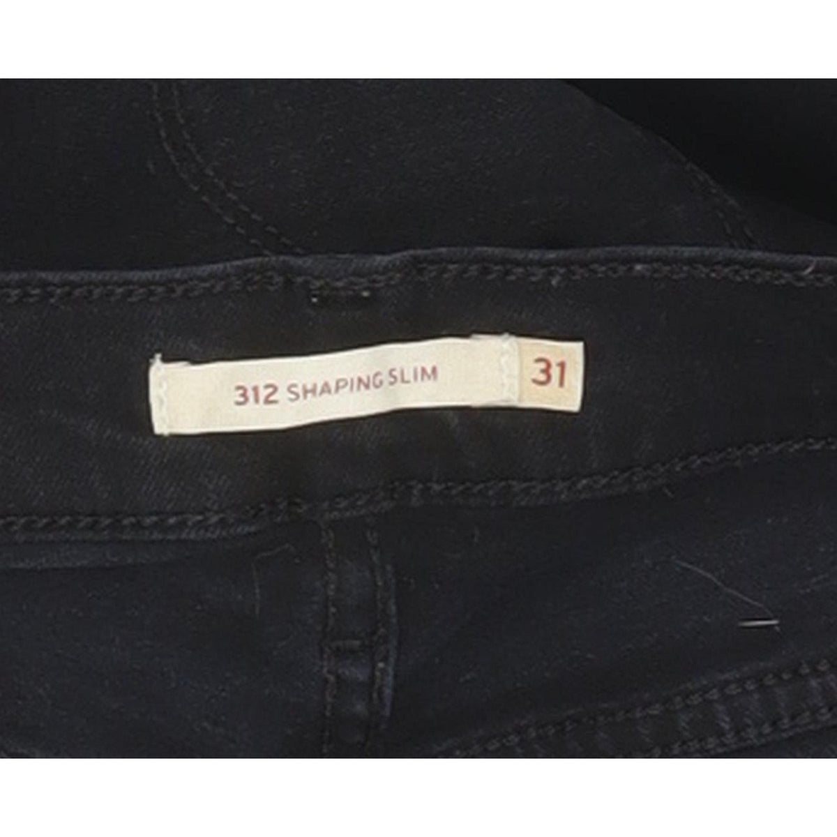 Levi's 312 Shaping Women Black Straight Slim Jeans W31 L28