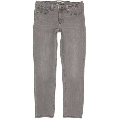 Levi's 312 Shaping Women Grey Straight Slim Stretch Jeans W31 L29