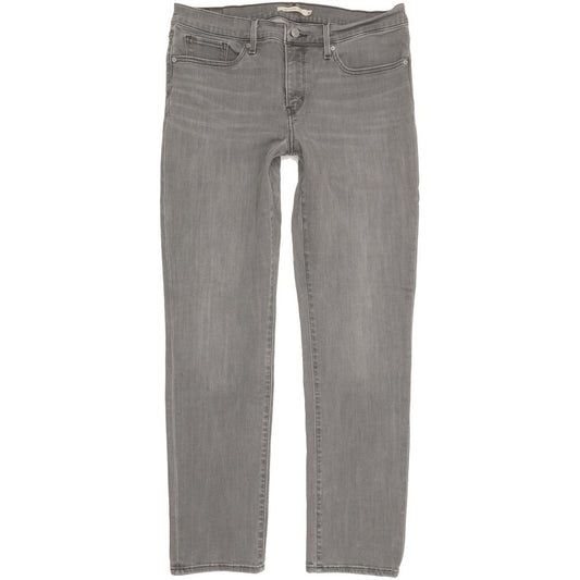 Levi's 312 Shaping Women Grey Straight Slim Stretch Jeans W31 L29