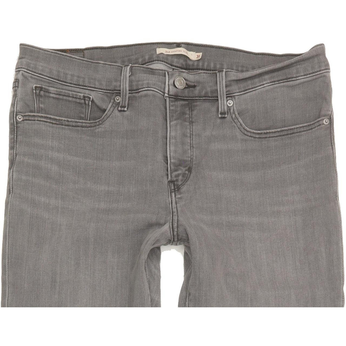 Levi's 312 Shaping Women Grey Straight Slim Stretch Jeans W31 L29