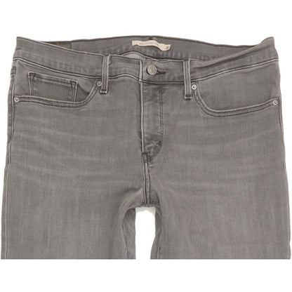 Levi's 312 Shaping Women Grey Straight Slim Stretch Jeans W31 L29