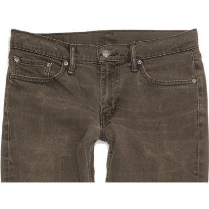 Levi's 511 Men Grey Straight Slim Jeans W33 L31