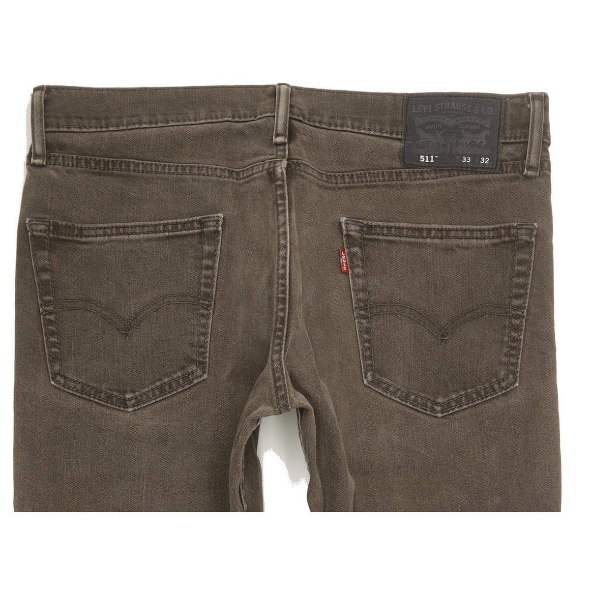 Levi's 511 Men Grey Straight Slim Jeans W33 L31
