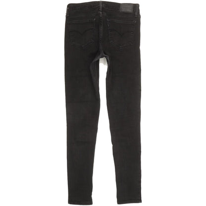 Levi's 711 Women Black Skinny Slim Stretch Jeans W27 L29