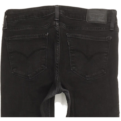 Levi's 711 Women Black Skinny Slim Stretch Jeans W27 L29