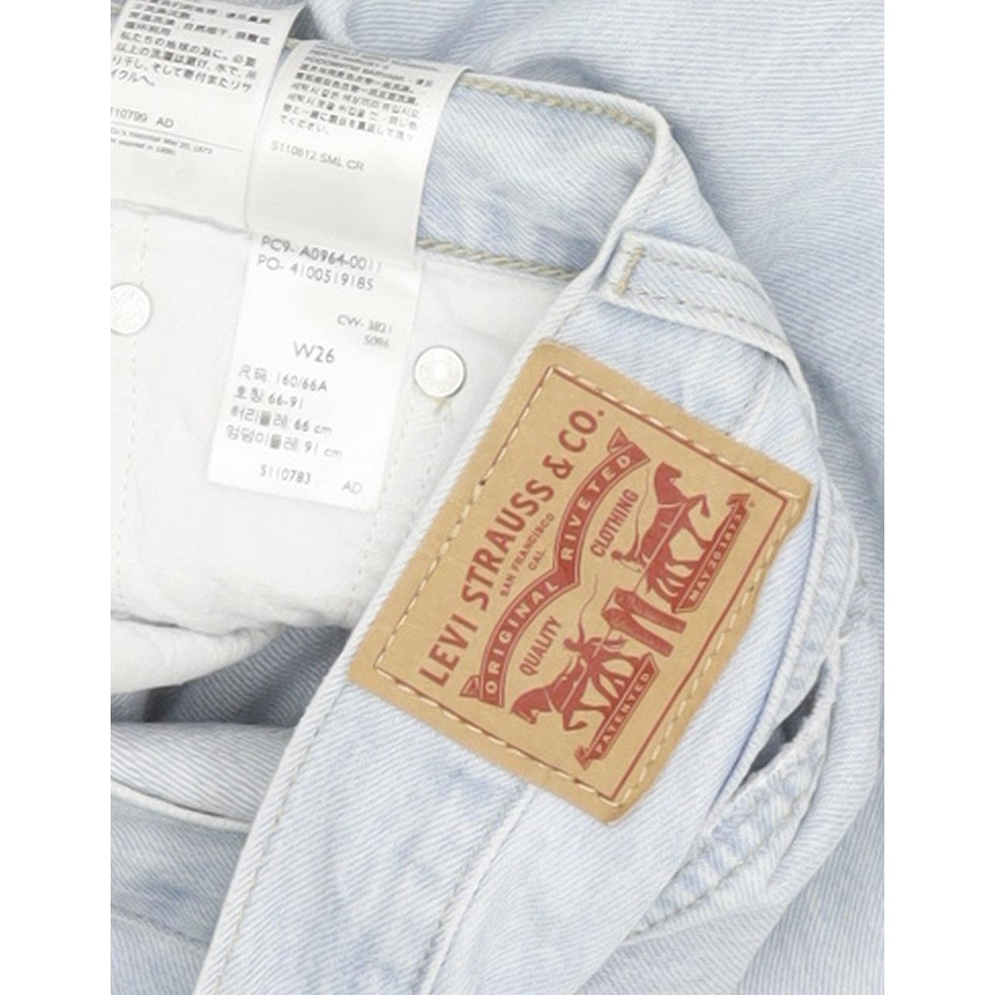 Levi's Low Pro Blue Straight Regular Jeans High Waisted W28 L31